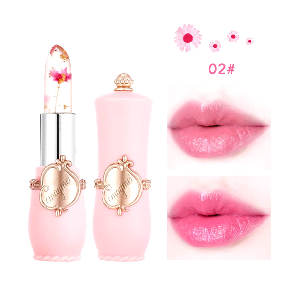 6-Color Transparent Moisturizing Jelly Color Changing Lipstick Temperature Changing Flower Lipstick